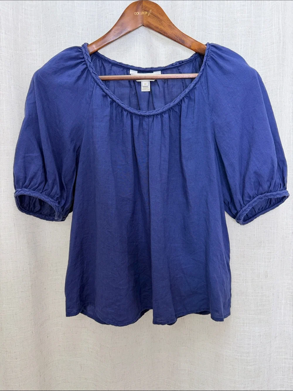 Lilly Pulitzer Puff Sleeve Peasant Blouse Size Medium